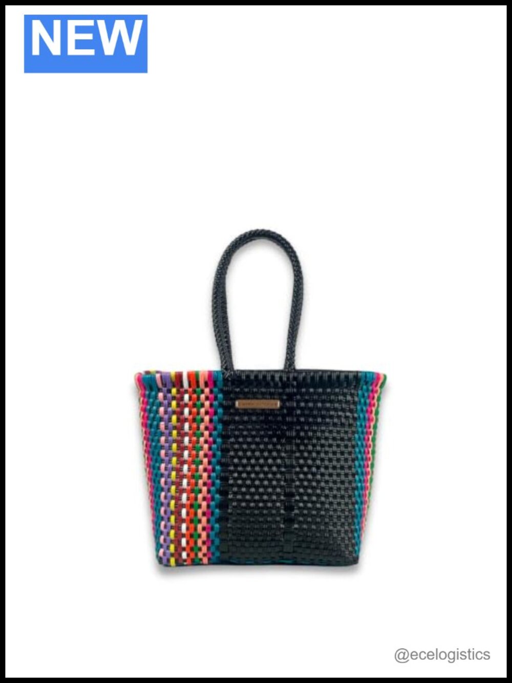 Mexican Woven Beach Tote Plastic Waterproof Handbag